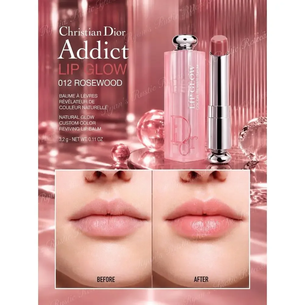 DIOR - Addict lip Glow - Shade: 012 Rosewood - 0.11 oz/ 3.2 g